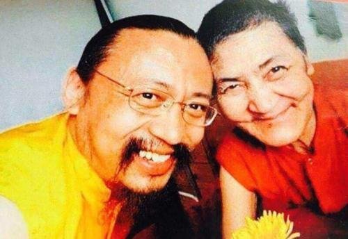 Rinpoche with his mother, Urgen Drolma Lama